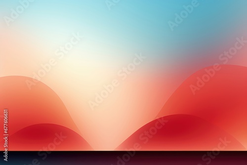 In a tranquil composition  a seamless color gradient bathes rolling hills  creating an abstract background that combines soft gradients with natural contours. Illustration