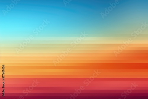A seamless color gradient interacts with horizontal stripes, creating an abstract background that captivates with its harmonious blend of vibrant hues and structured design. Illustration