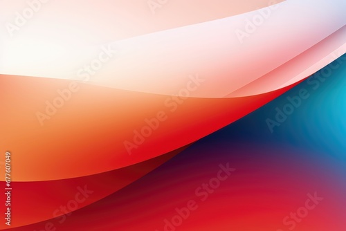 A seamless color gradient gracefully blends with fluid curves, creating an abstract background that captivates with its harmonious flow and vibrant color transitions. Illustration
