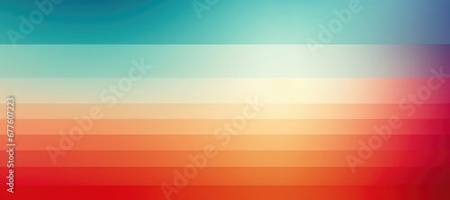 In a wide-format composition, a seamless color gradient incorporates horizontal stripes, creating a visually dynamic and captivating abstract background. Illustration