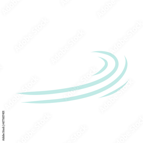 doodle wind blow, gust design isolated on white background. vector hand drawn illustration