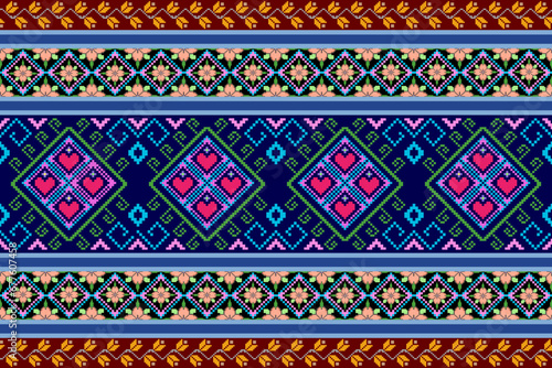 Fabric pattern, pixel art pattern, cotton pattern,oriental style modern flower pattern tiles, luxurious fabrics, cotton patterns, wallpaper,carpet,cushions, clothing, wrapping, fabric,cove