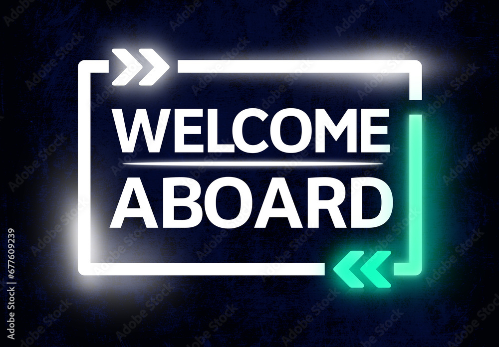 Fototapeta premium Welcome Aboard. Business Recruiting Concept