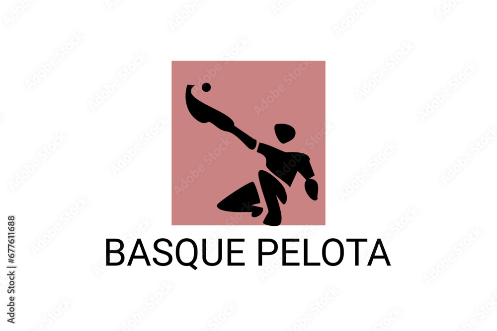 basque pelota vector line icon. playing basque pelota. sport pictogram illustration. basque pelota vector line icon. playing basque pelota. sport pictogram illustration.