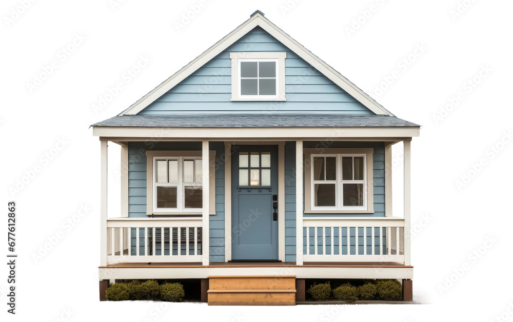 Tiny House and Porch On Transparent Background
