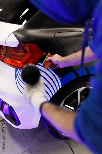 Car tinting, color change, detailing, protective film