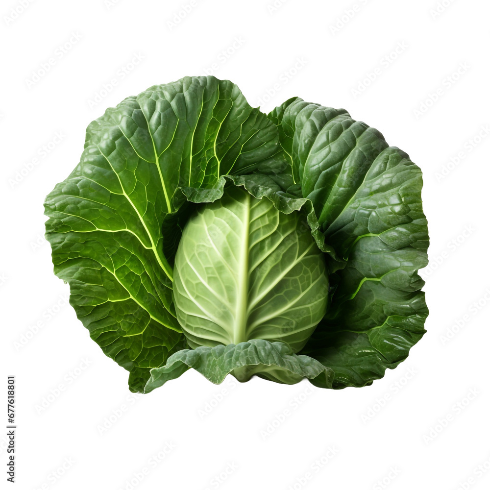 Fresh collard green isolated on transparent background Fresh collard green isolated on transparent background