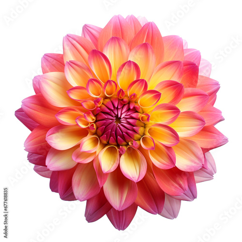 Fresh colourful cauiliflower isolated on transparent background