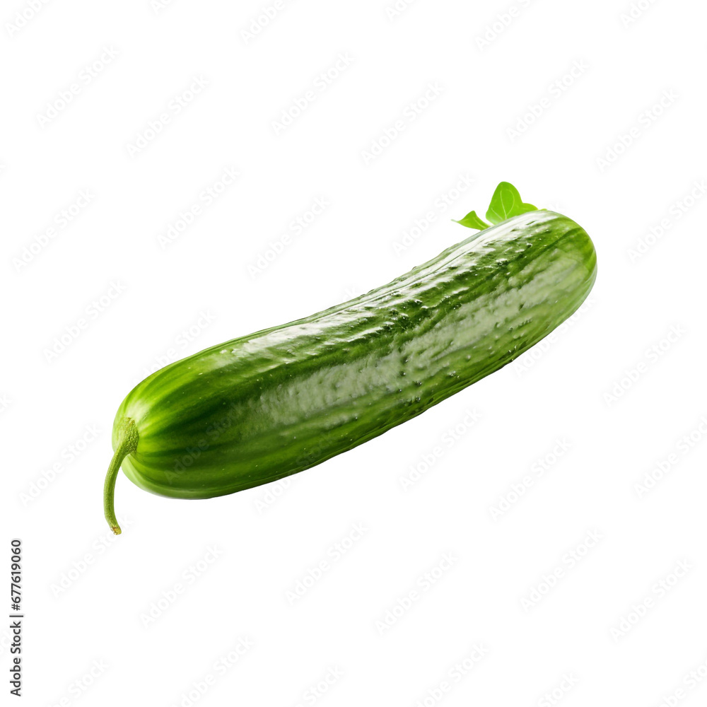Fresh cucumber isolated on transparent background Fresh cucumber isolated on transparent background