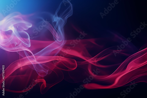 smoke in black background