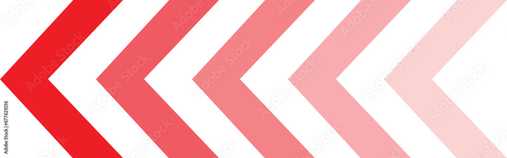 Arrow or waywiser banner with color transition red
 - obrazy, fototapety, plakaty 
