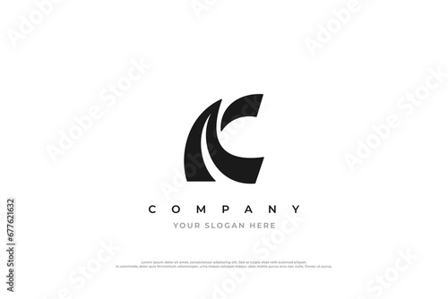 Initial Letter AC Logo Design Vector