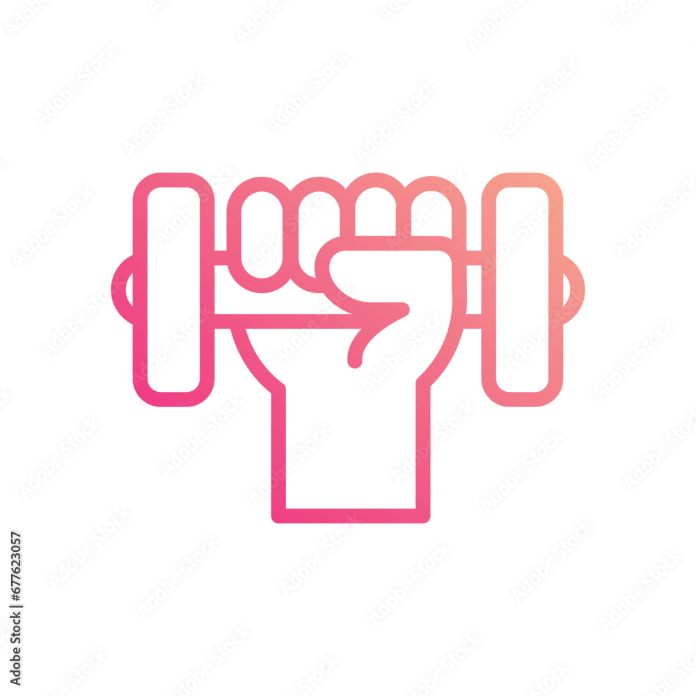 Will Power icon isolate white background vector stock illustration. Will Power icon isolate white background vector stock illustration.