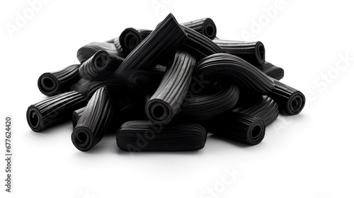 Licorice candy isolated on a white background