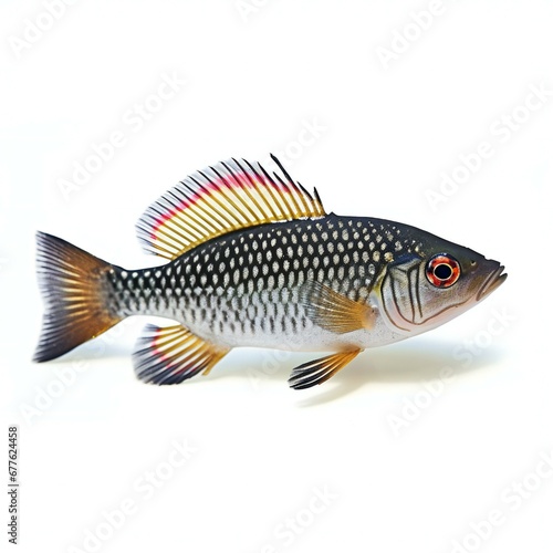 Dwarf fish isolated on a white background
