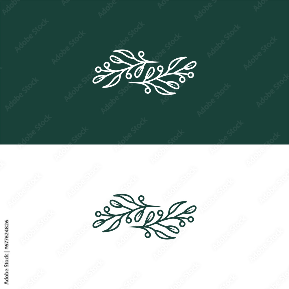 Ikon daun logo vektor templat Ikon daun logo vektor templat