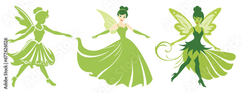 Set of Princess Vector Illustration