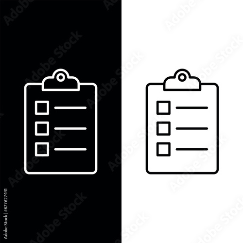 Clipboard Icon Vector Design Template