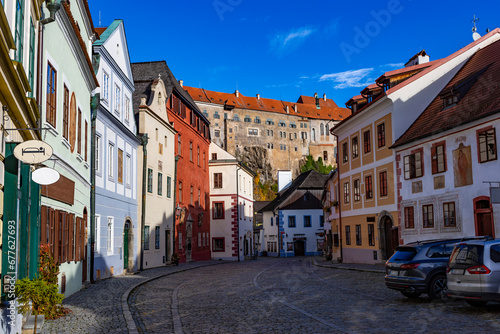 Old Street with late-gothic and renaissance buildings. © Sergey Fedoskin
