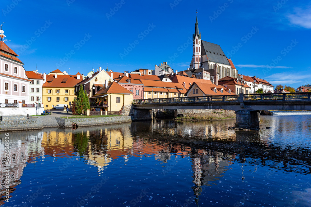Obraz premium Medieval town of Cesky Krumlov, South Bohemia, Czechia.