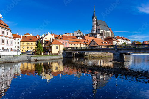 Medieval town of Cesky Krumlov, South Bohemia, Czechia.