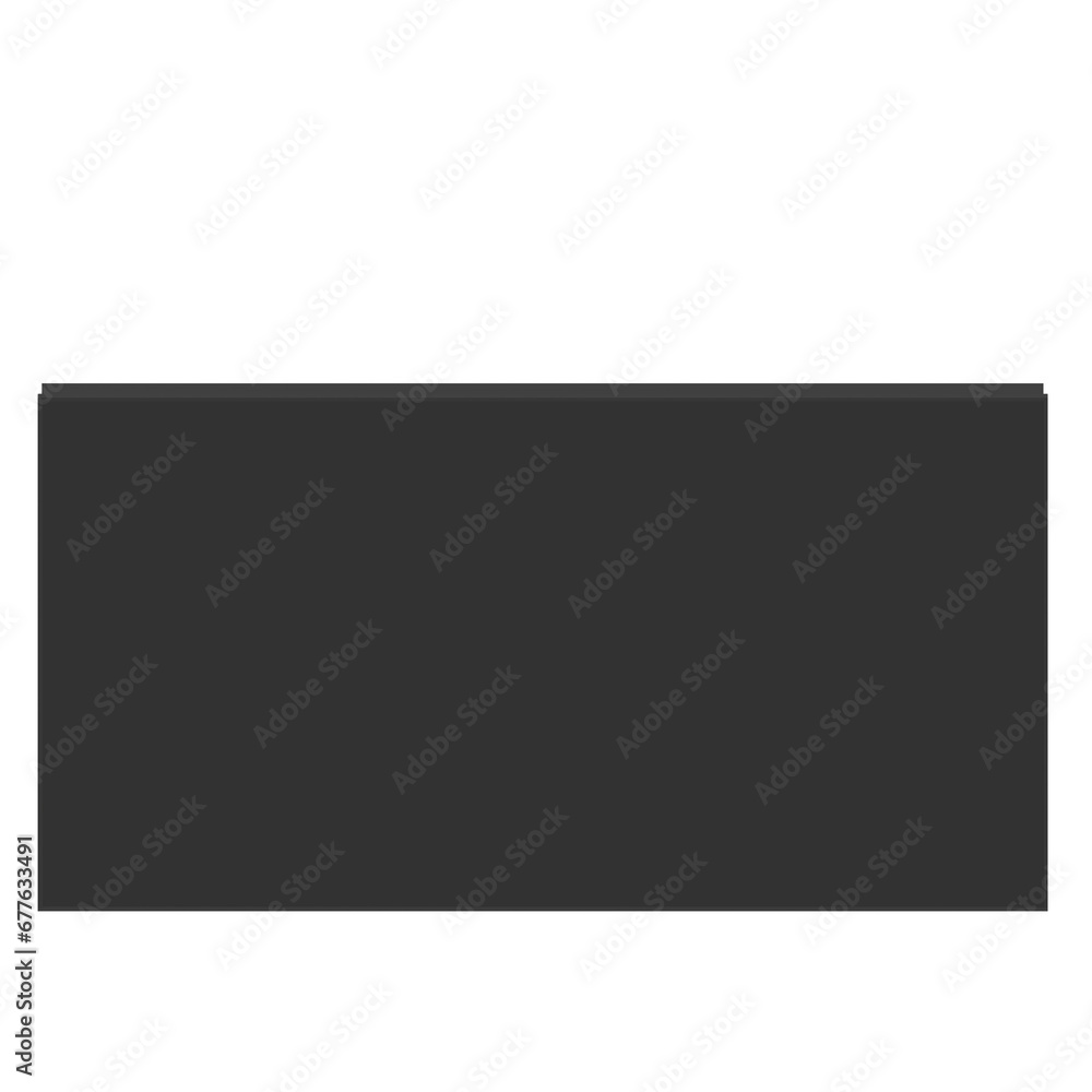 3D rendering illustration of a wall mounted flat TV mockup 3D rendering illustration of a wall mounted flat TV mockup