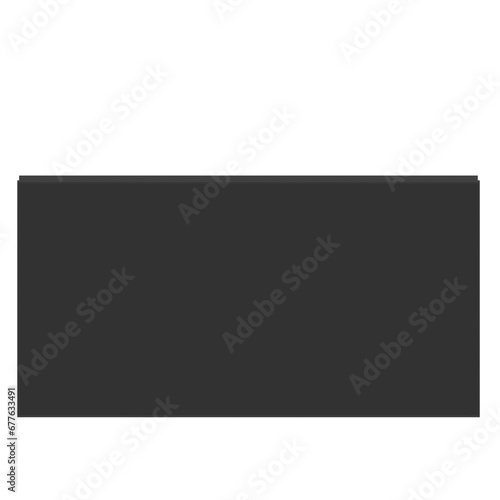 3D rendering illustration of a wall mounted flat TV mockup