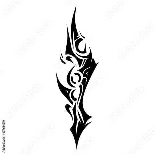 Tribal tattoo vector illustration black color