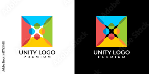People Business Group Logo Design Vector Template. Friend Family Logo Design. Social, Community, Work, Diversity, Teamwork, Network, Solidarity, Consulting, Business Logo. Vector Illustration Design