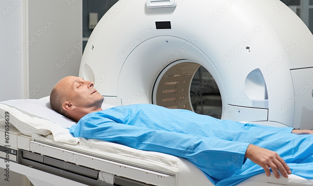 Man Recovering in Hospital Bed Man Recovering in Hospital Bed