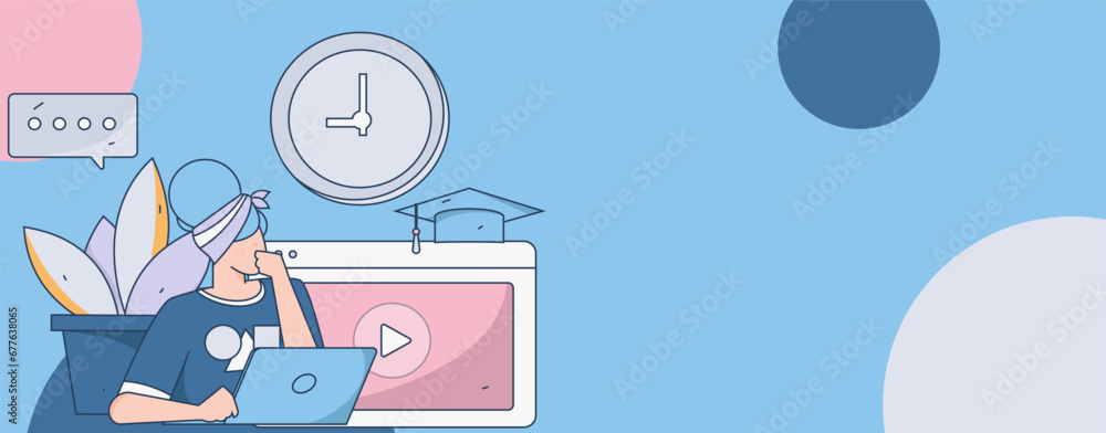 Education learning people flat vector concept hand drawn illustration
Education learning people flat vector concept hand drawn illustration