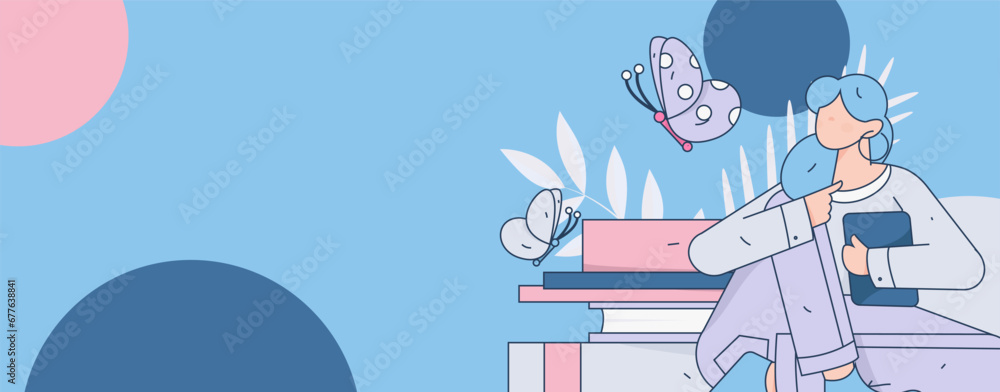 Education learning people flat vector concept hand drawn illustration
Education learning people flat vector concept hand drawn illustration