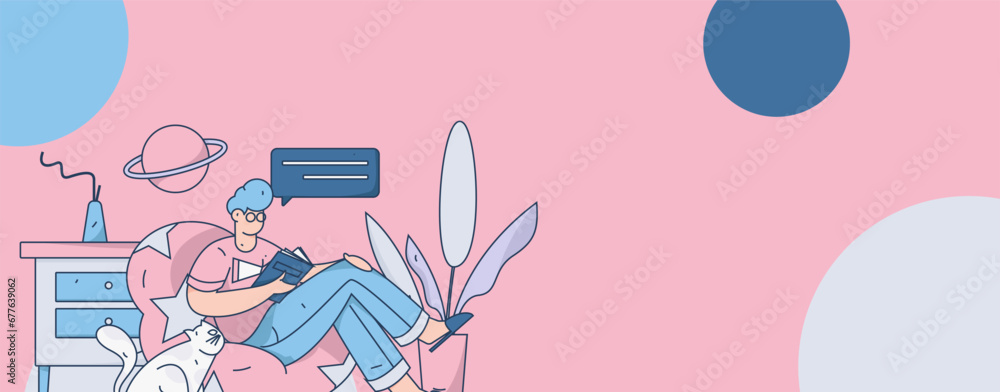 Education learning people flat vector concept hand drawn illustration
Education learning people flat vector concept hand drawn illustration