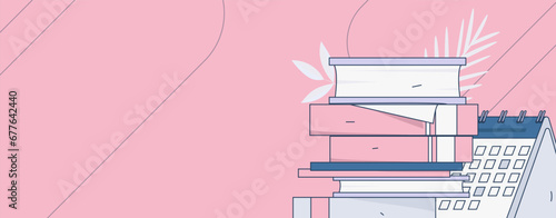 Education learning people flat vector concept hand drawn illustration
