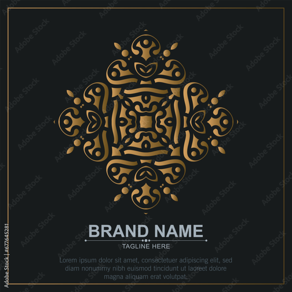 luxury ornament logo line art luxury ornament logo line art