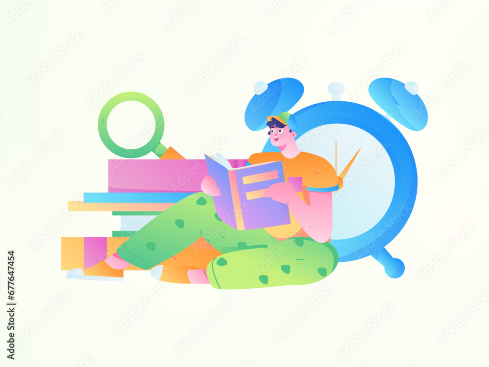 Education learning people flat vector concept hand drawn illustration
Education learning people flat vector concept hand drawn illustration