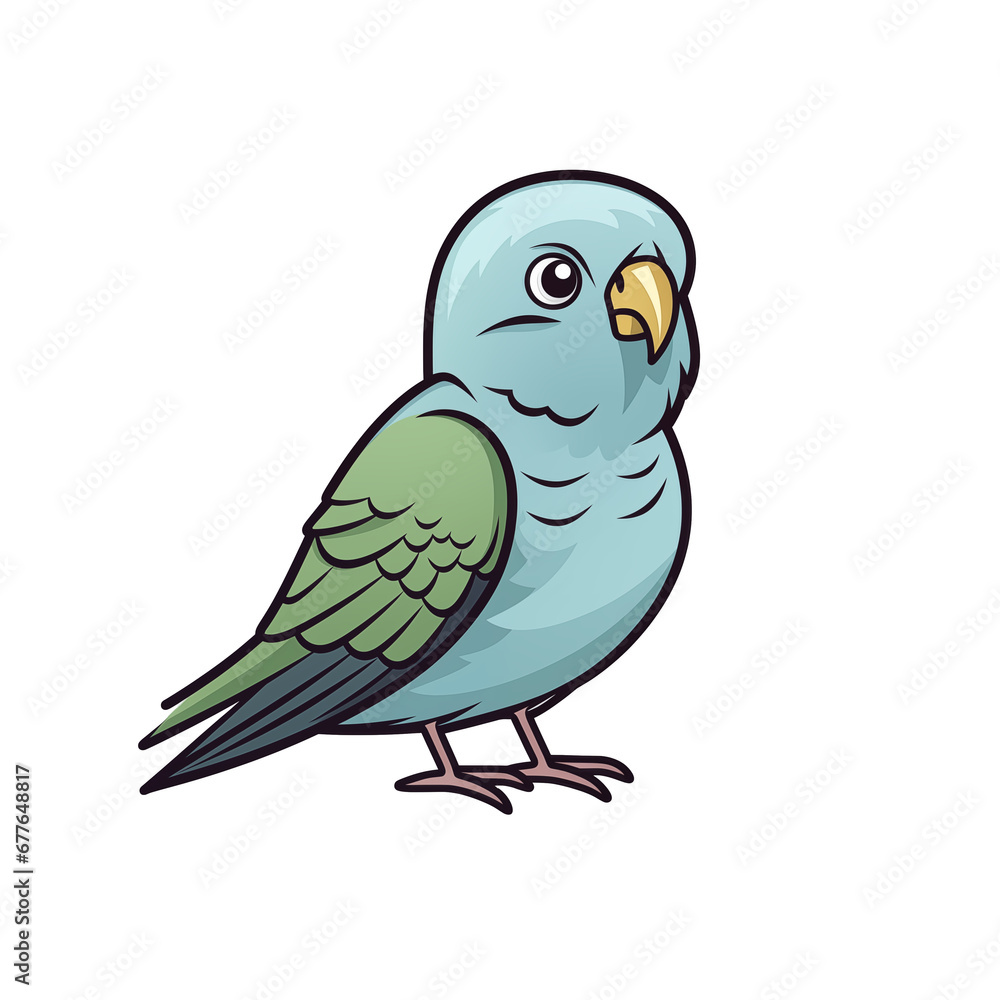 blue parrot on white background blue parrot on white background