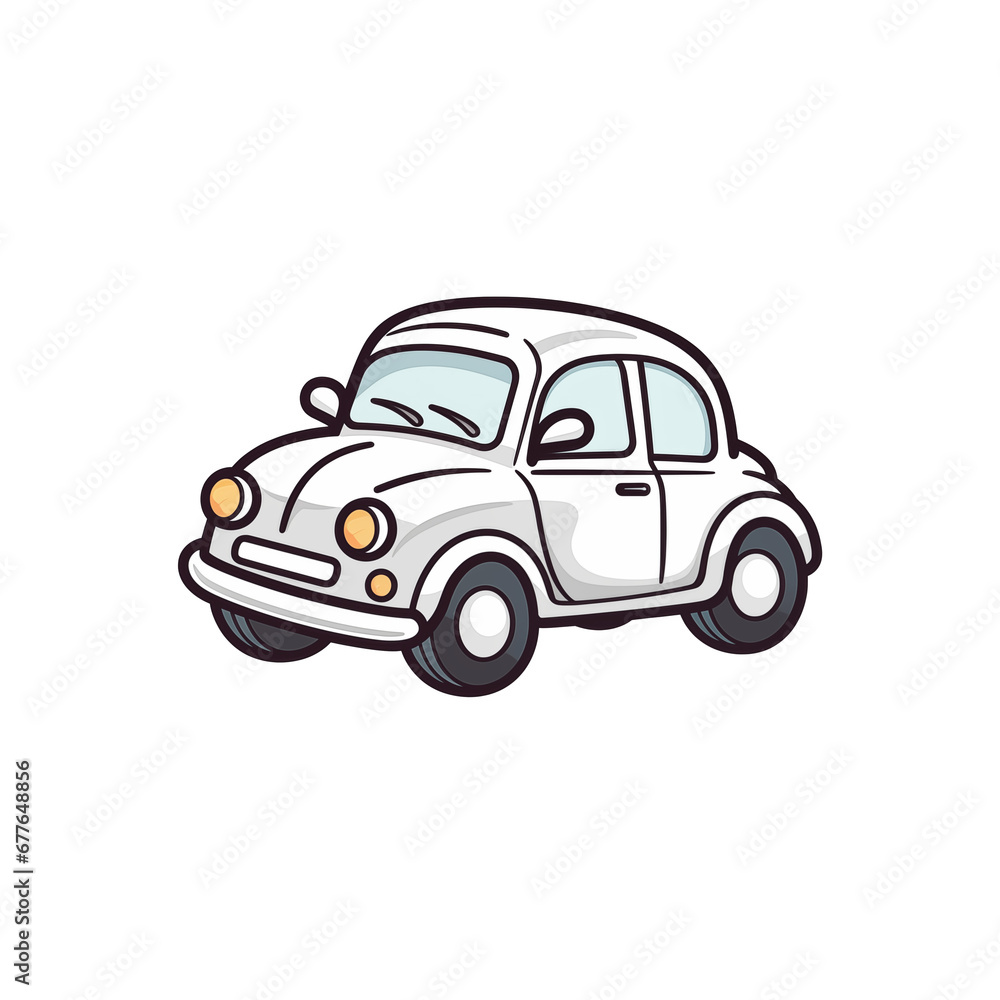 Fototapeta premium car isolated on white background