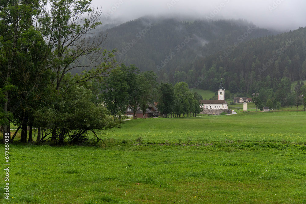 Jezersko, small village in slovenian Alps