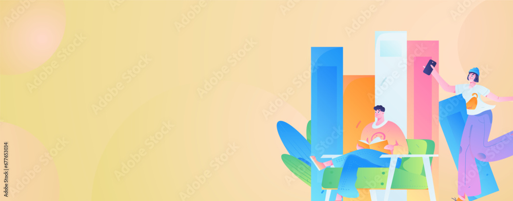 Education learning people flat vector concept hand drawn illustration
Education learning people flat vector concept hand drawn illustration