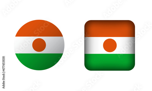 Flat Square and Circle Niger Flag Icons Free Download Flat Square and Circle Niger Flag Icons - GFXLoad