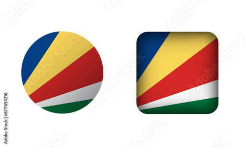 Flat Square and Circle Seychelles Flag Icons Free Download Flat Square and Circle Seychelles Flag Icons - GFXLoad