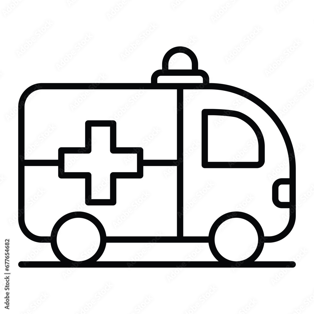 Ambulance icon design, illustration design Ambulance icon design, illustration design