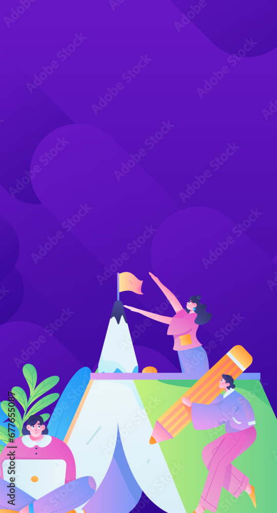 Education learning people flat vector concept hand drawn illustration
Education learning people flat vector concept hand drawn illustration