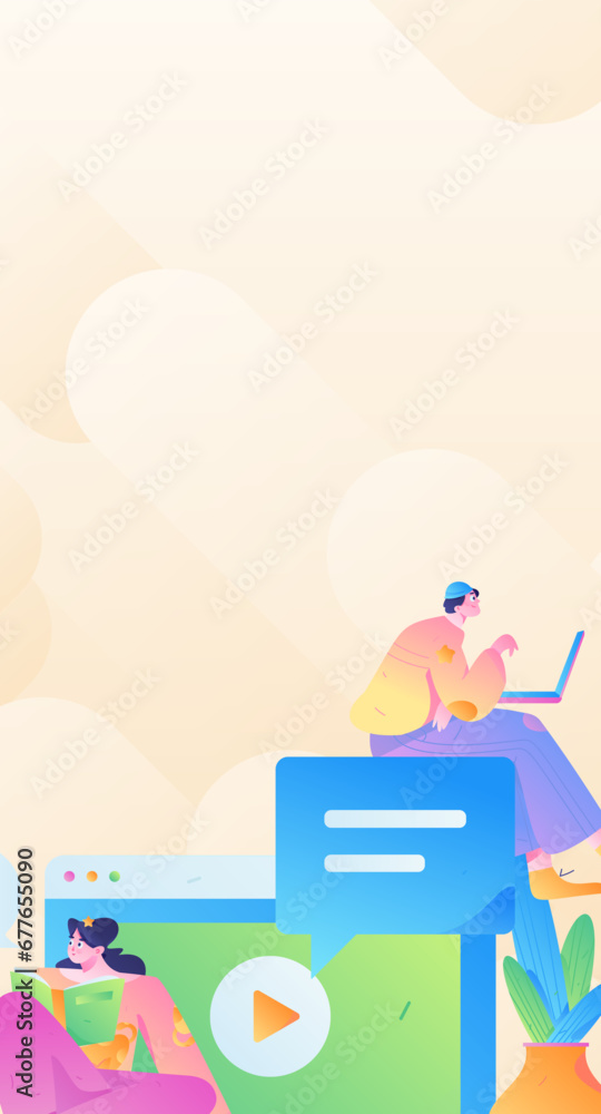 Education learning people flat vector concept hand drawn illustration
Education learning people flat vector concept hand drawn illustration