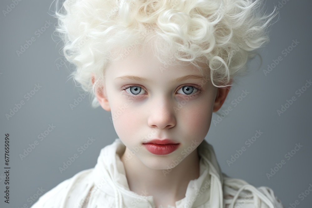 albino model man portrait