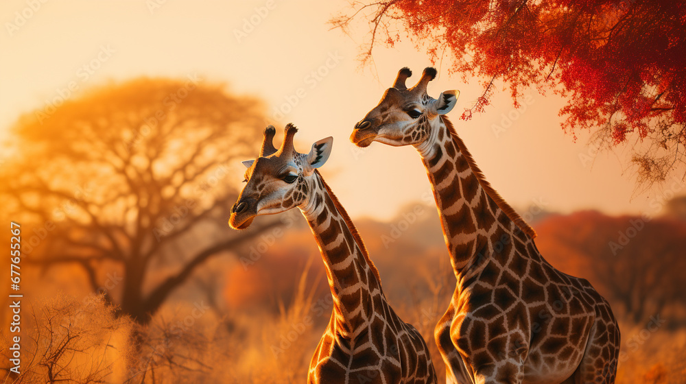 giraffe in continent HD 8K wallpaper Stock Photographic Image 