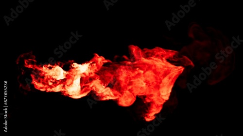 3D Render Fire Explosion