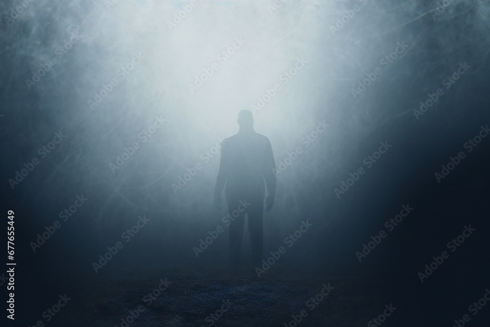 Scary invisible ai background, empty copy space Generative AI Scary invisible ai background, empty copy space Generative AI