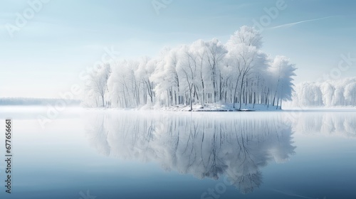 snow white snowy december frozen illustration forest season, outdoor cold, reflection water snow white snowy december frozen